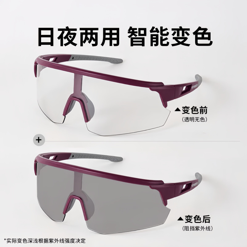 骑行眼镜变色日夜两用自行车近视男女防风沙骑行装备批发护目镜|undefined