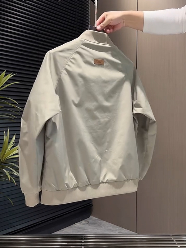 男士棒球服夹克春秋款时尚百搭休闲工装外套男装潮流帅气上衣男潮|undefined