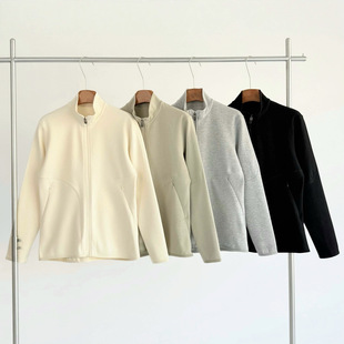 New Zealand Tail Goods Autum New Couple Comprehensive Training Stand Collar Loose Stereo Splicing Zipper Jacket 3036