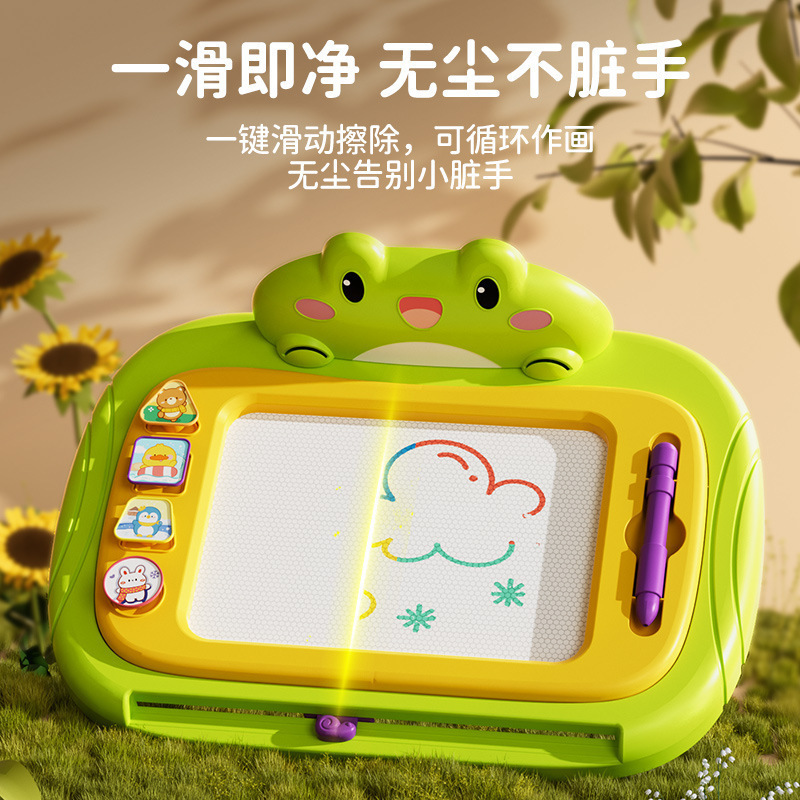 子供用お絵かきボード、家庭用幼児用磁気大文字ボード、赤ちゃん落書き磁気絵画おもちゃ、絵画と書き込みボード、消去可能|undefined