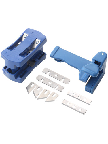 Manual edge trimmer, manual woodworking planer, edge strip scraper tool, plastic flat head, woodworking hand tool