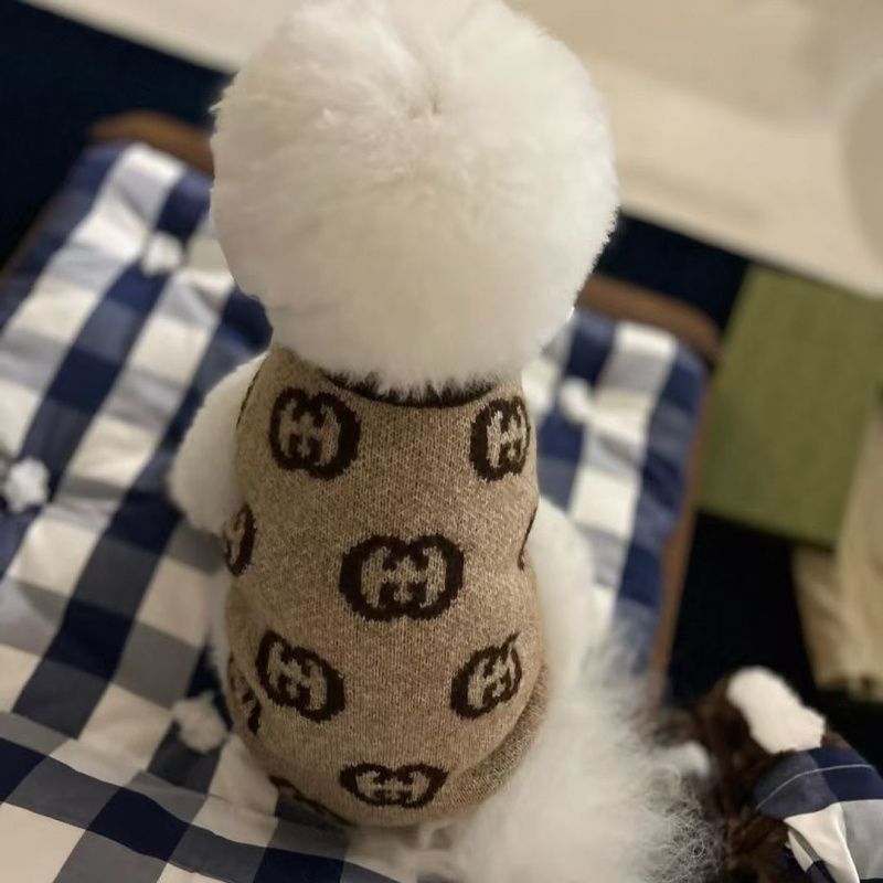유행 애완 동물 니트 슈나우저 작은 팬더 두꺼운 스웨터 인터넷 연예인 가을, 겨울 개 옷