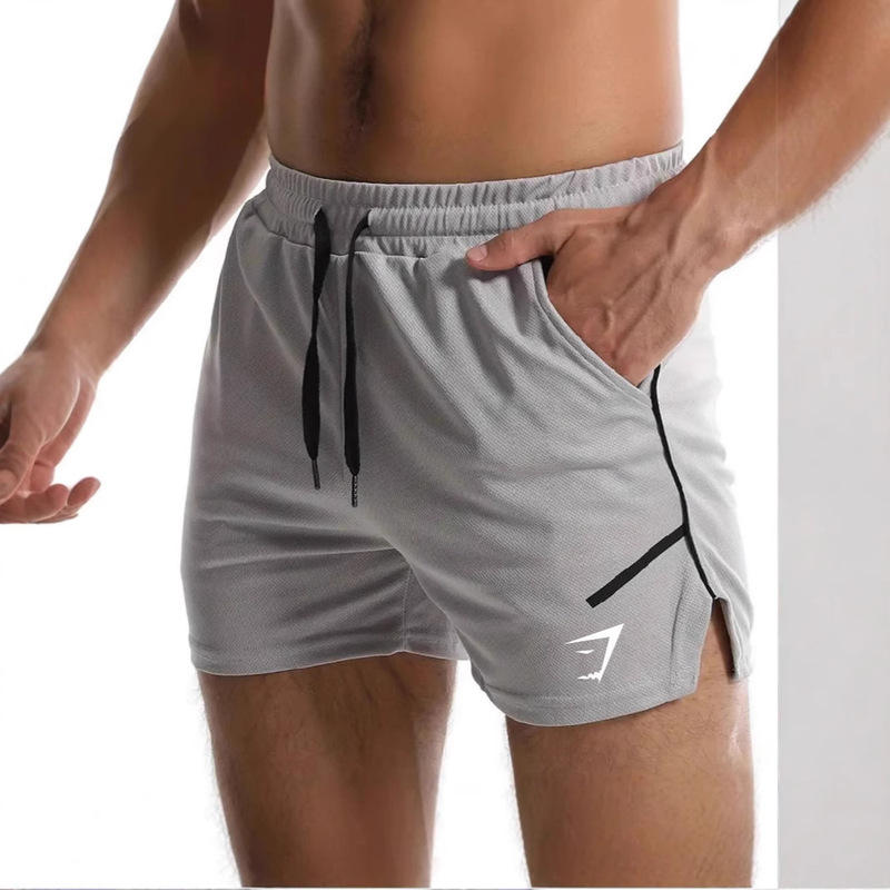 Gymshark Mesh Quick-Drying Sports Shorts Men's Fitness Pants Thin Casual Running Breathable Training Pants Cy-10