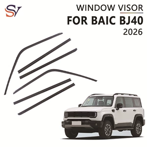 Suitable for Beijing BJ30, BJ40, and BJ60 models; PC injection-molded window visor for side windows, providing protection from sun and rain