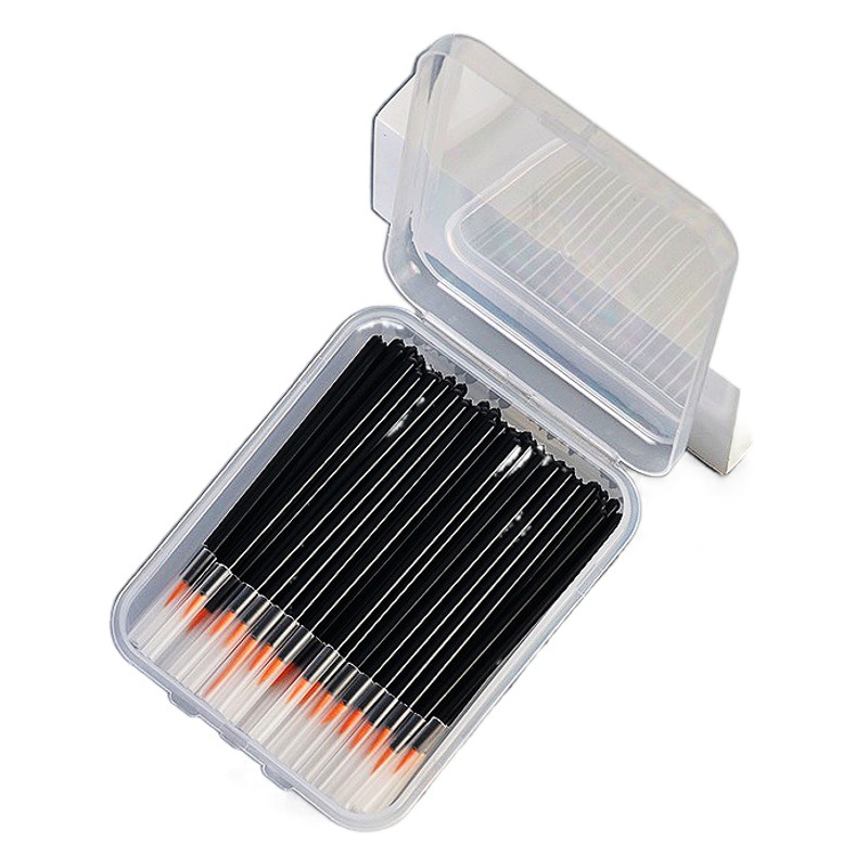 Disposable Eyeliner Brush Hooded Nylon Fiber Eyeliner Brush Portable Quick-drying Waterproof Concealer Fine Fiber Brush