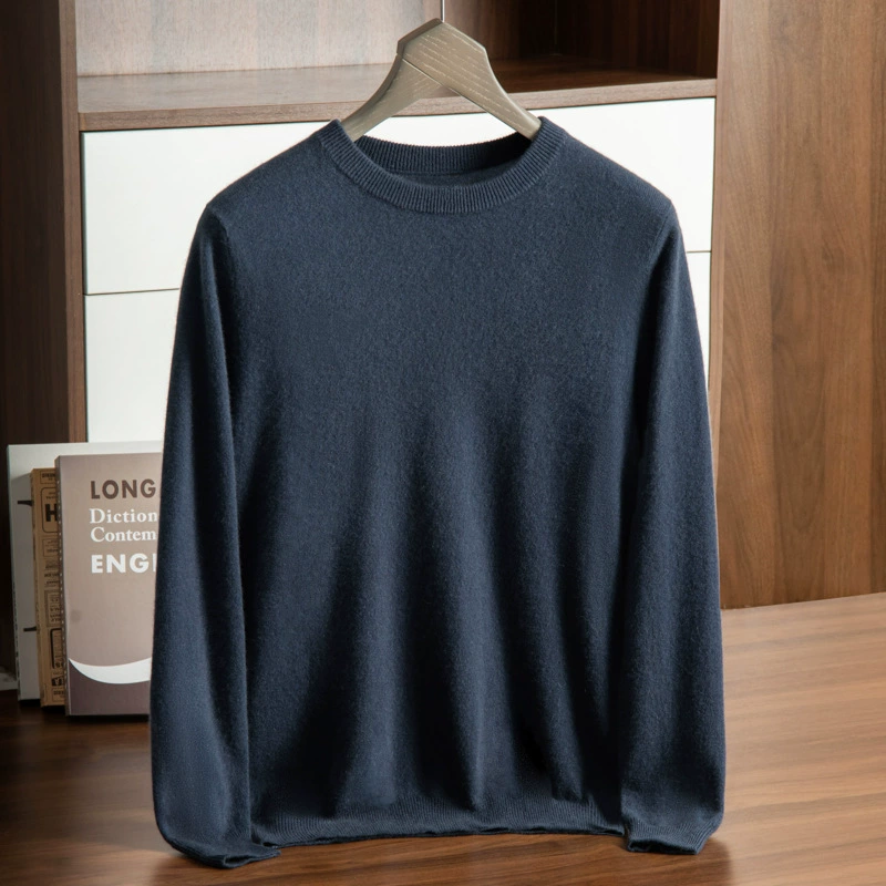 Knitted woolen cashmere demi-season sweater