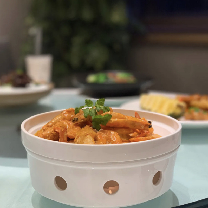 农家乐土家菜陶瓷吉祥炉明炉蜡烛加热餐具海鲜盘炒菜保温盘热菜盘|undefined