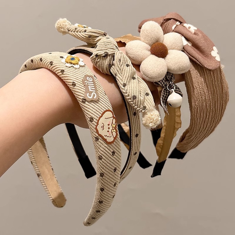Flores de dibujos animados para niños correa de cabello de verano niñas prensas de cabello paquete encantador extranjero correa de cabello antideslizante niñas toque de cabello