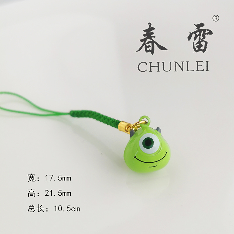 Campana de dibujos animados japonés adornos de campana de dibujos animados adornos de campana