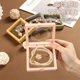 in stock jewelry storage box PE film suspension box transparent display necklace earrings color packaging jewelry gift box
