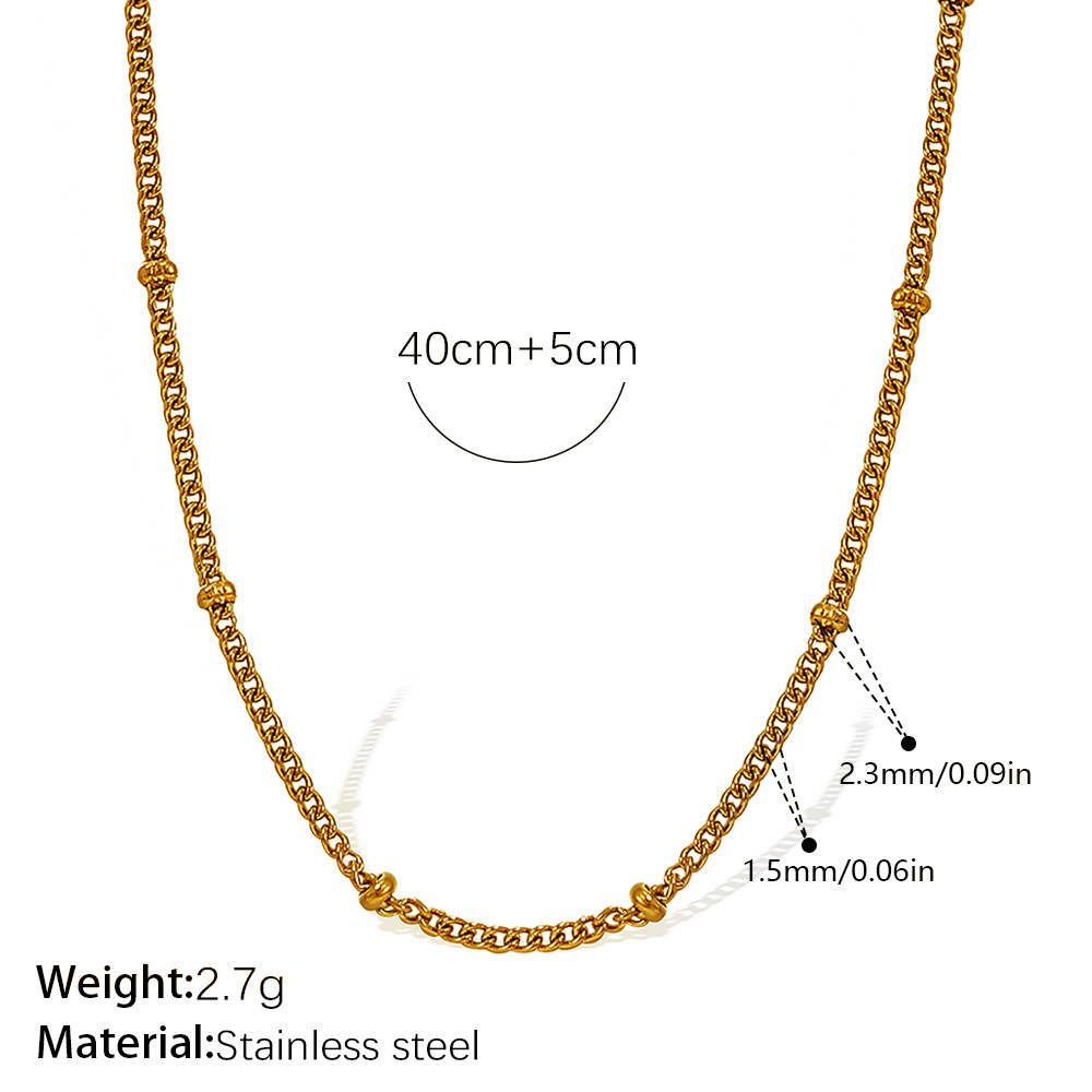 Collar versátil con cadena de hueso de serpiente estampado – cadena trenzada, chapado en oro 18K, personalidad femenina image 21