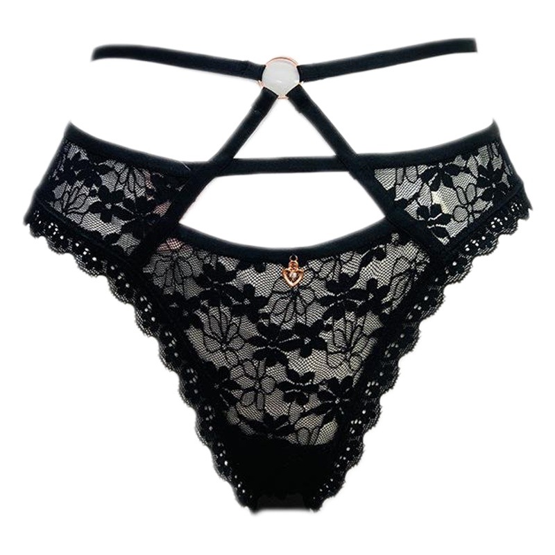 Nuevo Comercio exterior Tanga sexy cintura cruzada de las mujeres ropa interior de encaje de las mujeres Tanga de las mujeres