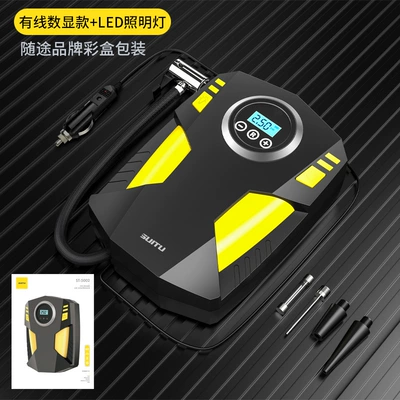 Car Air Pump Small Car Tire Electric Air Pump Car Portable Handheld Intelligent Digital Display Air Pump (Hava nasosu) - car-12v-cigarette-lighter-digital-display-model