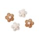 Pearl Flower Irregular Metal Button Fashion Trend All-match Alloy Shirt Cardigan Coat Hand-sewn Decorative Buckle