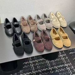 2025欧洲秋冬新款百搭公主鞋英伦风女款棉鞋保暖休闲雪地靴潮流