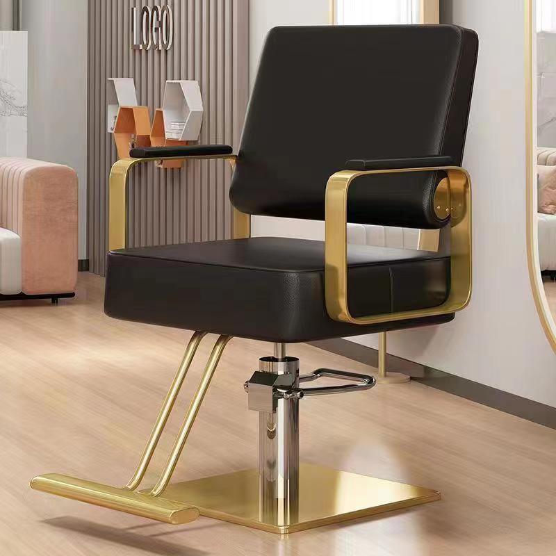 Peluquería Silla de pelo salón especial de corte de pelo taburete de alto grado teñido caliente asiento de elevación silla giratoria de pelo al por mayor