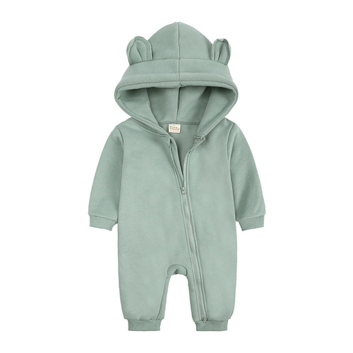 Autumn and winter new baby jumpsuits, outdoor clothing, wholesale thick style baby clothes, newborn clothes, one piece drop shipping