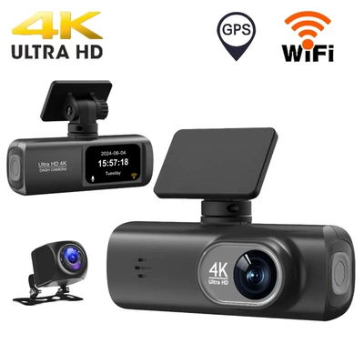 Front and Rear Recording, Driving recorder - 4k-dual-lens-gps