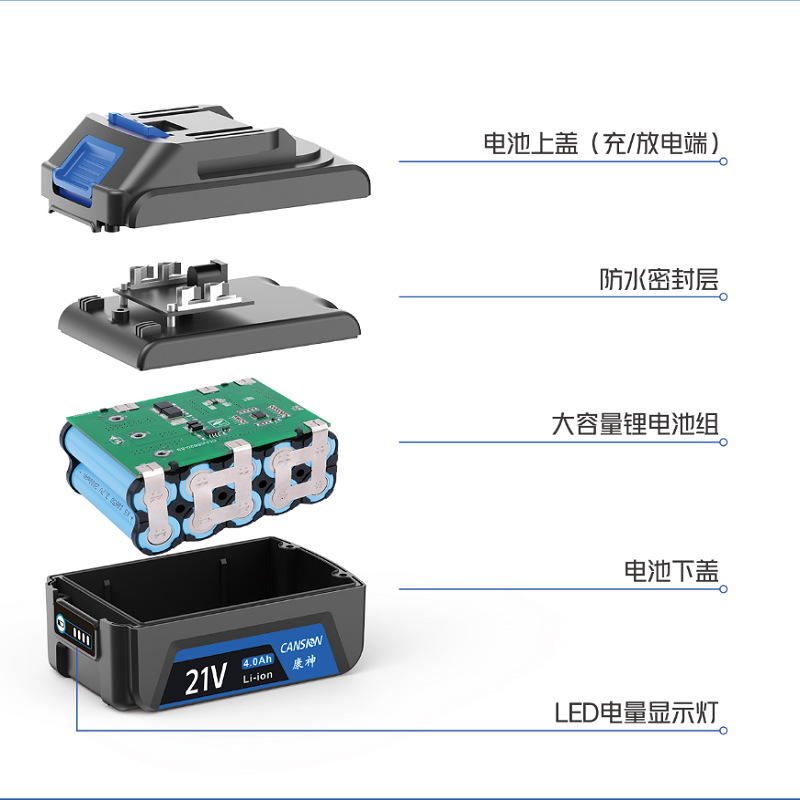 防水锂电池包牧田款无线洗车枪柱塞过滤网六合一枪杆电动工具配件