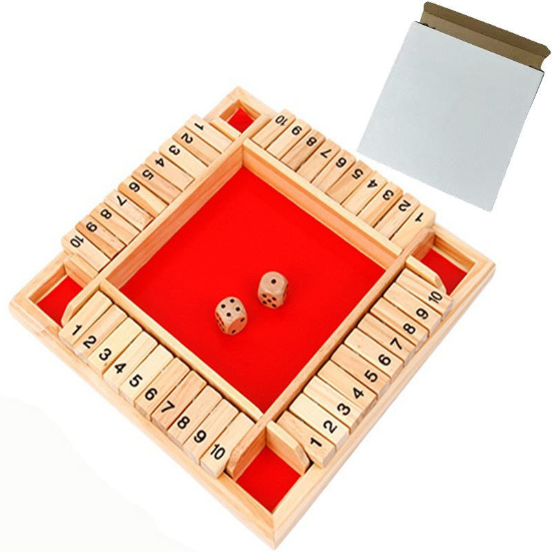 Juguetes transfronterizos CE y CPC piezas de ajedrez y tablas de ajedrez doble cara números cuatro cara juego de flop de ajedrez y vino ordenó juegos de mesa bar 3