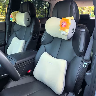 Headrest Memory Foam Car | Headrest - main-driver-little-sun-headrest-lumbar-support-co-driver-little-dumb-star-headrest-lumbar-support