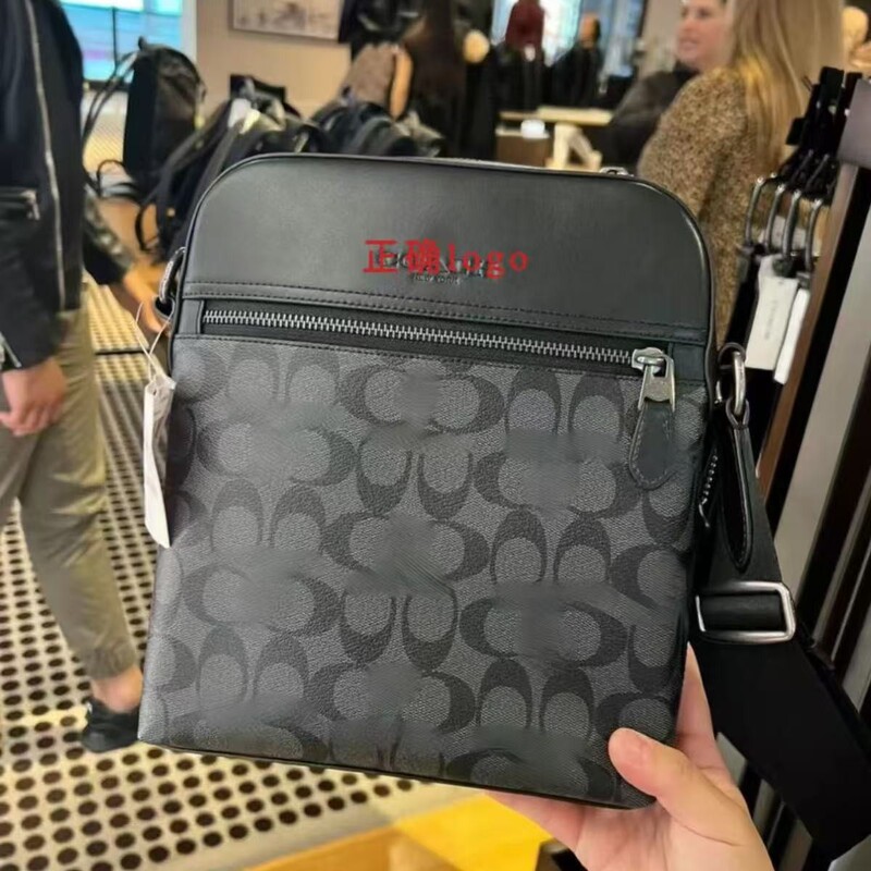C new Huston men's bag shoulder slung camera bag pilot small square bag fashion business leisure commuting