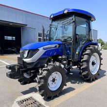 雷沃504新款小型拖拉机8+8梭式换挡驾驶室款50马力农用轮式耕地机