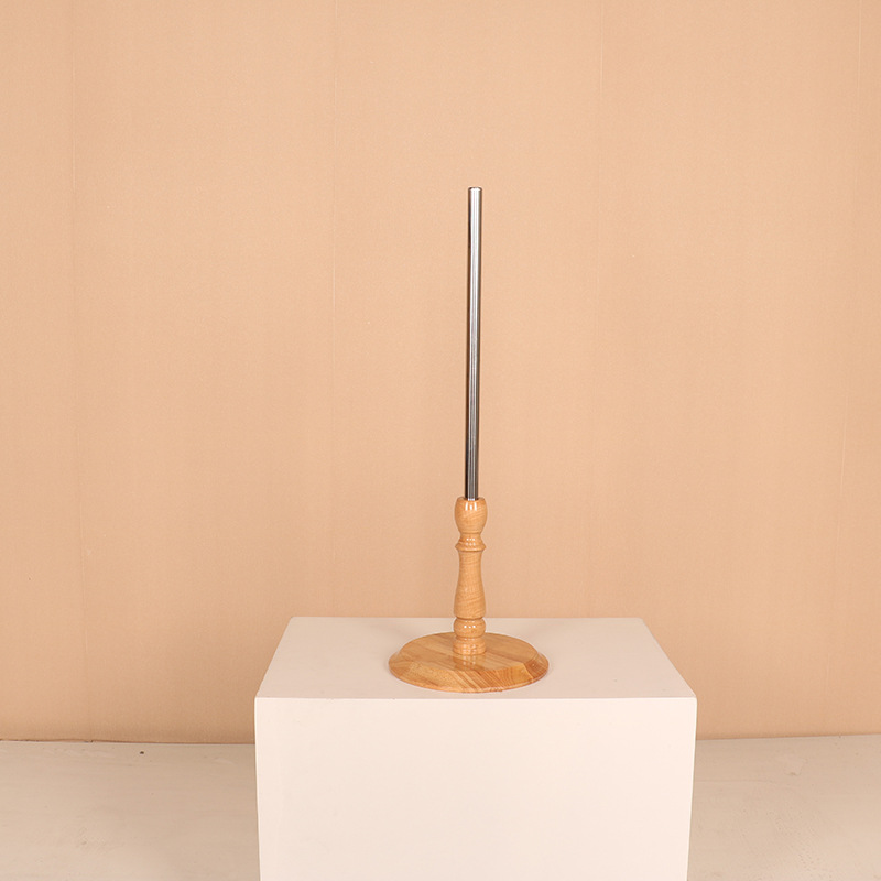 Tienda de ropa modelo de ventana accesorios DIY base de madera maciza niños y niñas soporte de medio cuerpo maniquí Mesa chasis image 8