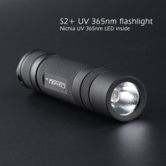 Convoy s2 + uv 365nm紫外线uva led懐中电灯日亜276a uva