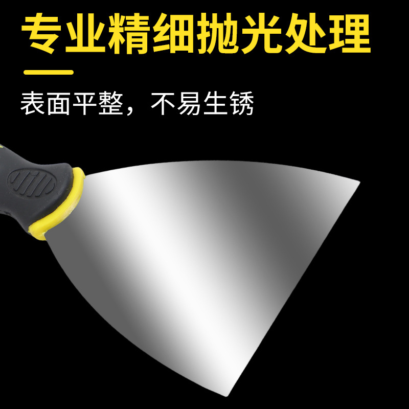 Cuchillo de masilla mayorista mango de pegamento cuchillo de masilla de acero inoxidable mango de plástico pala cuchillo de masilla mango de pegamento cuchillo de lote cuchillo raspadora de acero inoxidable