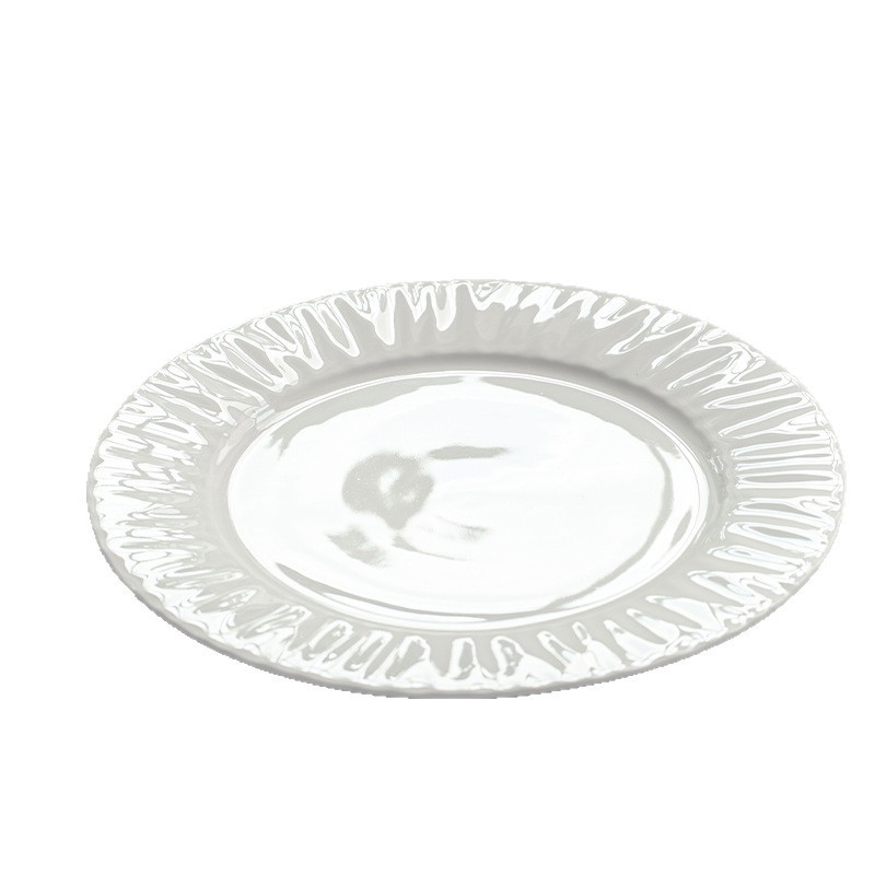 Bonwill blanco puro creativo barra vertical francés juego completo de platos de porcelana de alta temperatura combinación opcional para el hogar al por mayor