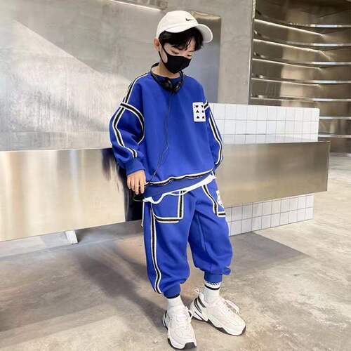 Year of the Tiger Boys Suit  New Children's Clothing Handsome Boys Western Style Sportswear Spring and Autumn Children's Clothing Hot Street Trend