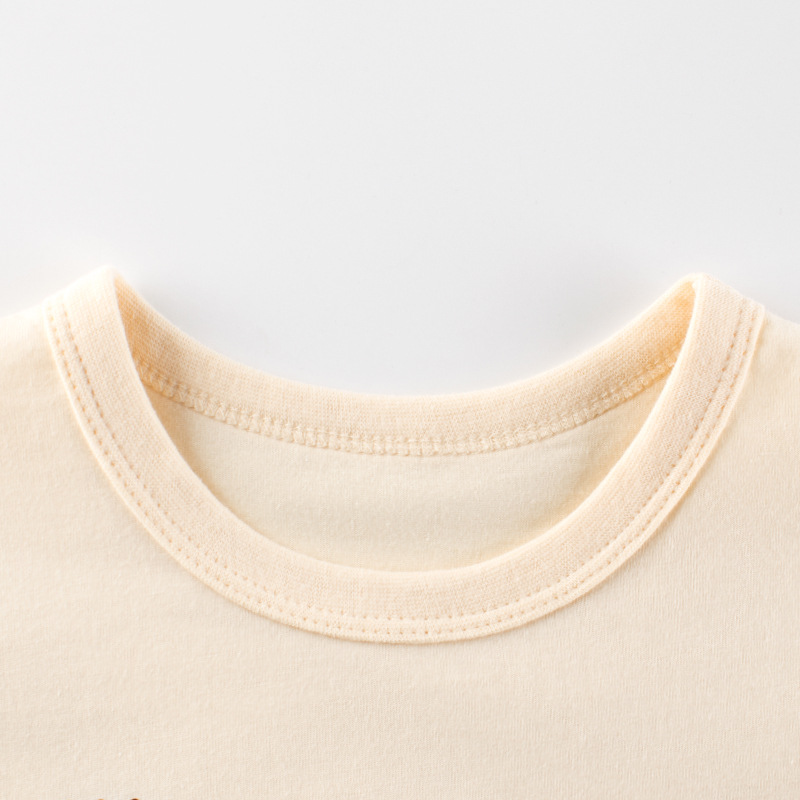 2024 estilo coreano ropa para niños 27 casa verano nueva camiseta de manga corta para niñas al por mayor ropa de bebé entrega de una sola pieza