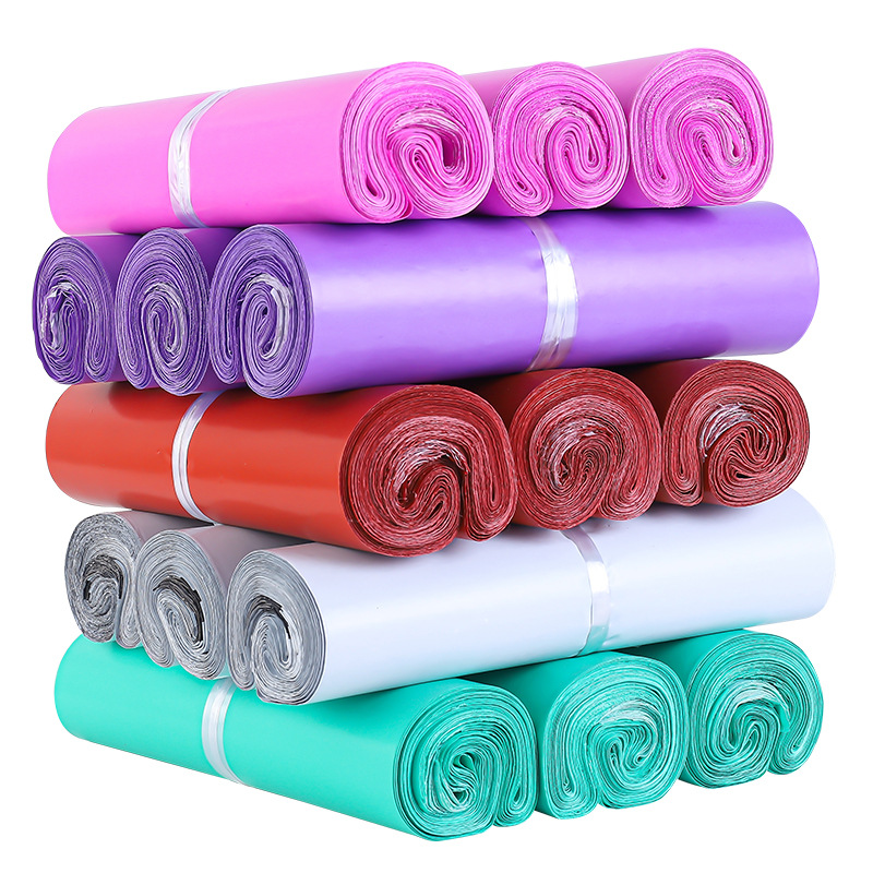 Negro Express bolsa venta al por mayor engrosada logística paquete autoadhesivo Bolsa de Comercio Electrónico ropa impermeable expreso bolsa de embalaje bolsa de daños