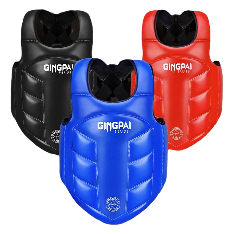 Sanda chest protection boxing protective gear full set Thai boxing children fighting equipment male adult training body protection taekwondo armor