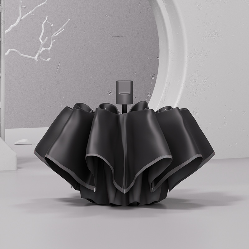 Rain 24 hueso paraguas de doble uso vinil paraguas de sol impresión logotipo comercial paraguas de sol