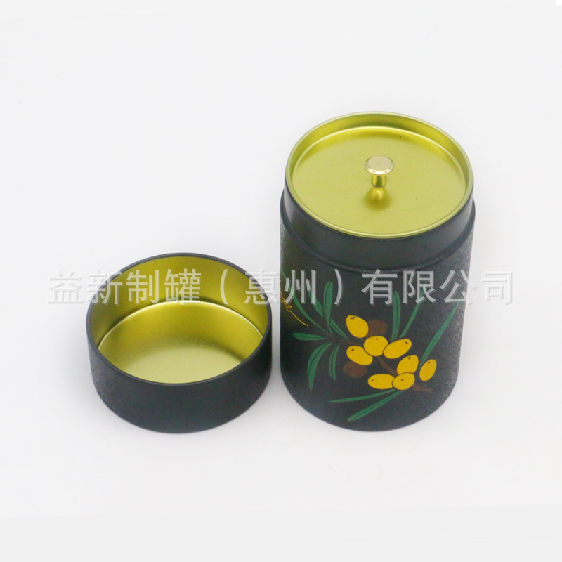 批发沙棘固体粉包装罐铁罐 通用马口铁茶叶小铁罐 茉莉花茶铁罐