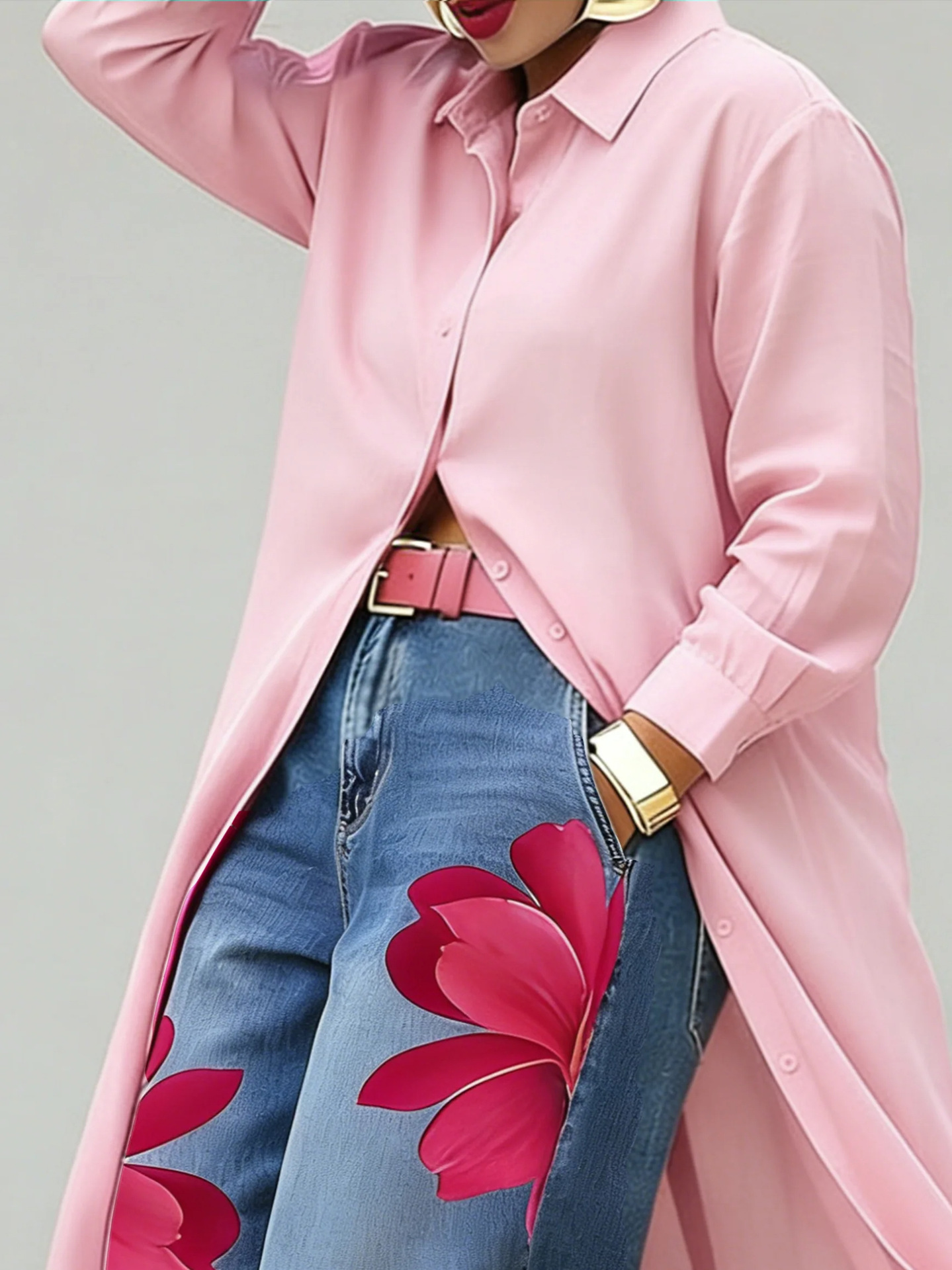 Women's Clothing Fashionable Elegant Casual Button Down Collar Solid Color Long Shirt Dress For Women For Formal & Casual For Women_ecoleips.com