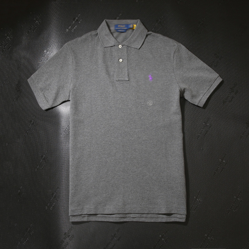 Cross-Border Foreign Trade Rl Pony Embroidered Logo Polo Collar Basic Short-Sleeve T-Shirt Men's Slim-Fit Polo Shirt Men's Style