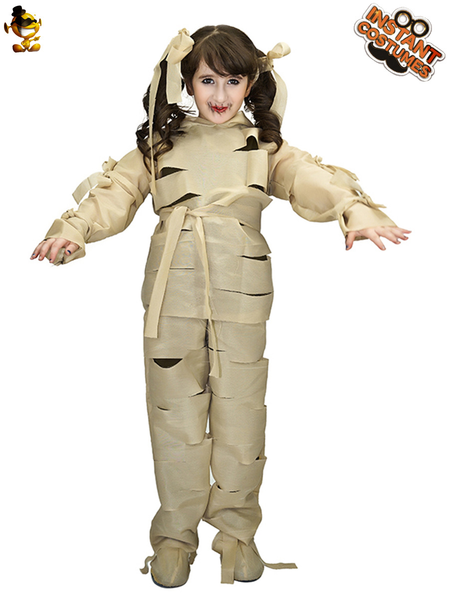 Halloween niños momia traje Cosplay danza fiesta niños momia rendimiento traje