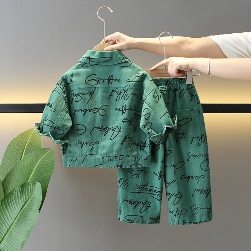 6122 Traje de herramientas de primavera y otoño para niños, ropa de primavera para niños, moda para niños, estilo occidental, primavera guapa y guapa