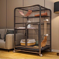 猫ケージ家庭用屋内4階建て特大フリースペース特大猫ヴィラ厚く強化された猫ハウス猫ケージ