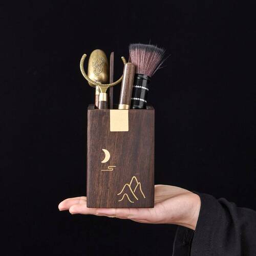 Wholesale New Tea Ceremony Six Gentlemen Set Complete Home Use Solid Wood Tea Spoons Tea Needles Set Six Gentlemen Tea Tongs