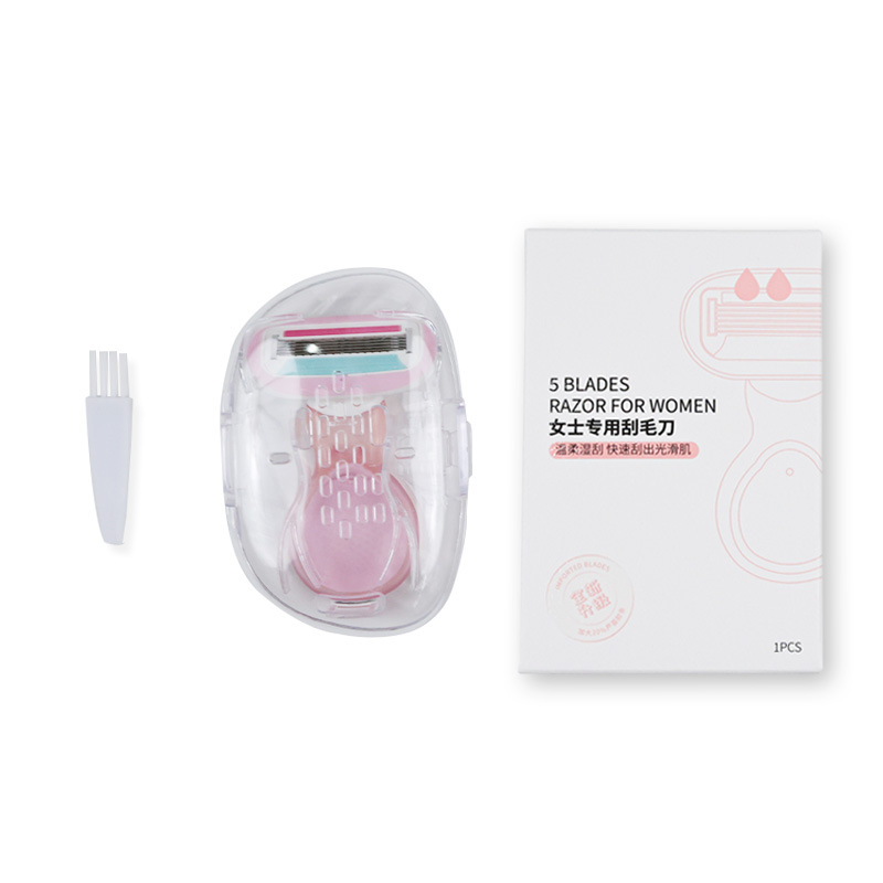 TH5004 대형 비누 헤드 5겹 블레이드 짧은 핑크색 상자