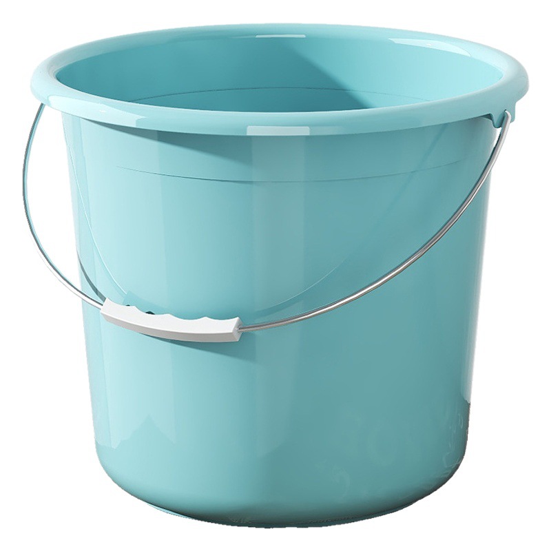 Thickened Household Plastic Water Bucket with Lid, Laundry Bucket, Student Dormitory Bath Bucket, Large Water Storage Bucket, Round Bucket Wholesale