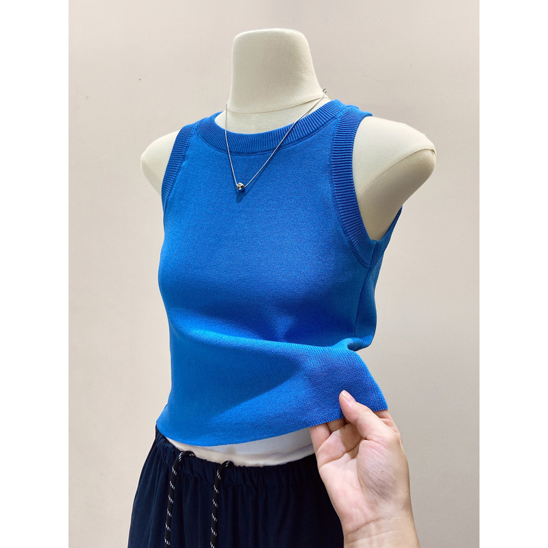 多巴胺外穿收副乳针织背心女夏季新款打底上衣吊带外穿辣妹风美背|undefined