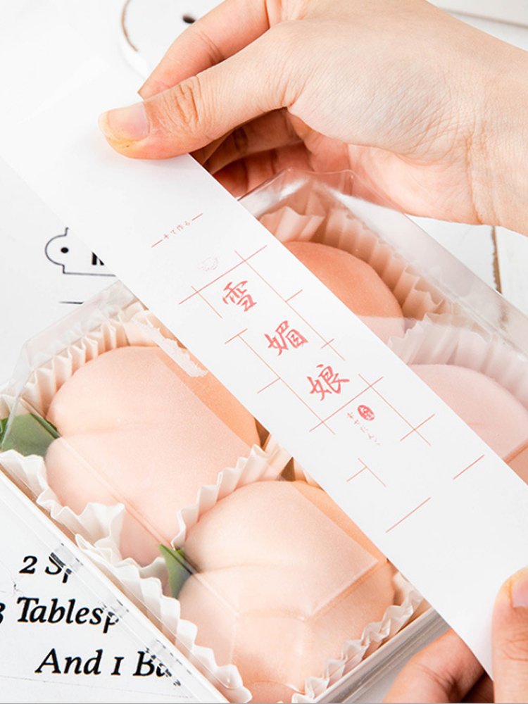 Caja de embalaje de 10 bocadillos de postres, caja de embalaje de sándwich, caja a prueba de aceite, soporte de papel de plástico