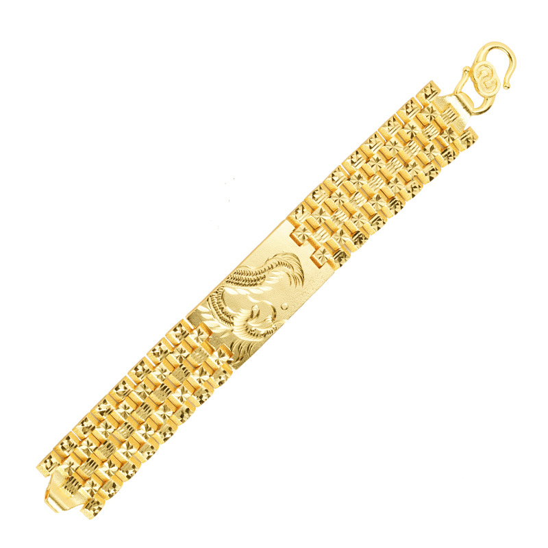 Vietnam Sha Jin Zodiac pulsera de dragón hombre estilo nacional retro pulsera de relojes de brazalete joyería de aleación de cobre Yiwu accesorios