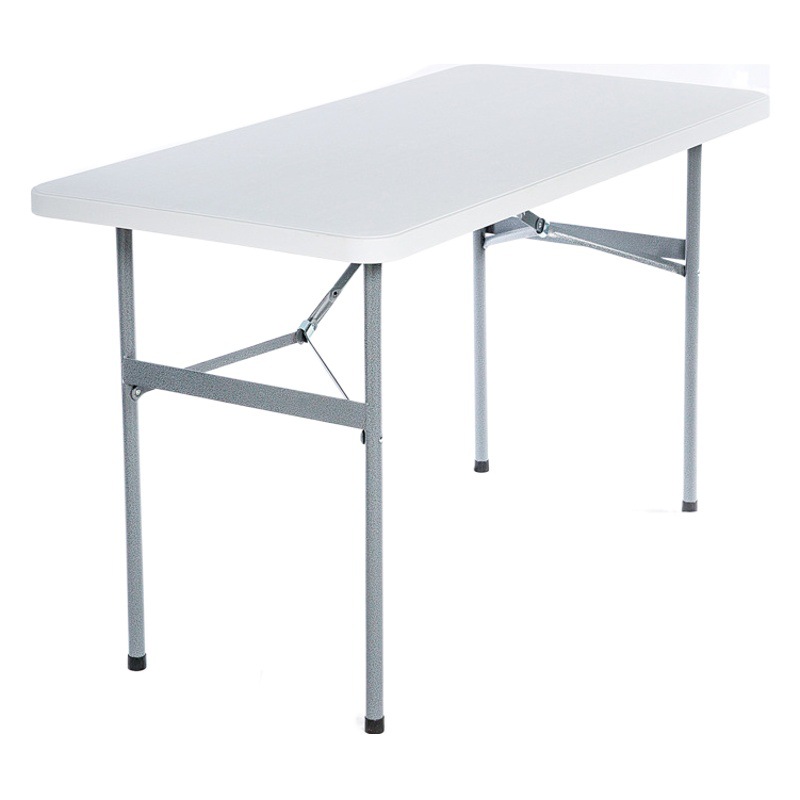 Mesa plegable de HDPE para exteriores – portátil, rectangular, apta para estudio, conferencias y uso al aire libre