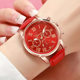 Cross-border Drainage Women's Belt Watch Geneva Quartz Belt Fashion Women's Watch Rome Scale Hand